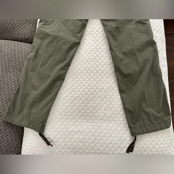Carhartt WIP Regular Cargo Pants Cotton Ripstop Cypress Rinsed Green Size 29x32 - Picture 10 of 15